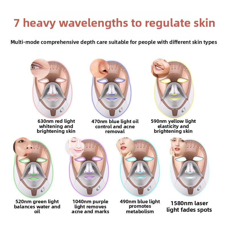 Beauty Instrument Facial Charging LED Touch Screen Skin Recovery Mask Color Photon Skin Rejuvenation Instrument