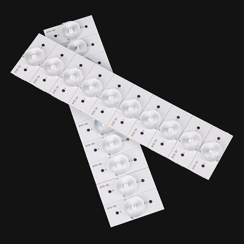 10Pcs General Direct Type 3V 6V Lamp Beads Tv Led Backlight With Optical Lens