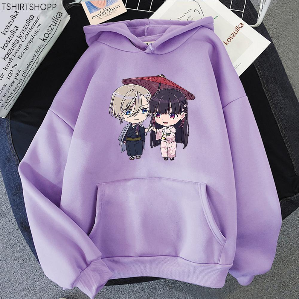 Толстовка с капюшоном My Happy Marriage для женщин Harajuku Watashi No Shiawase Na Kekkon Miyo Kiyoka, толстовки унисекс, пуловер в стиле аниме, толстовка с капюшоном