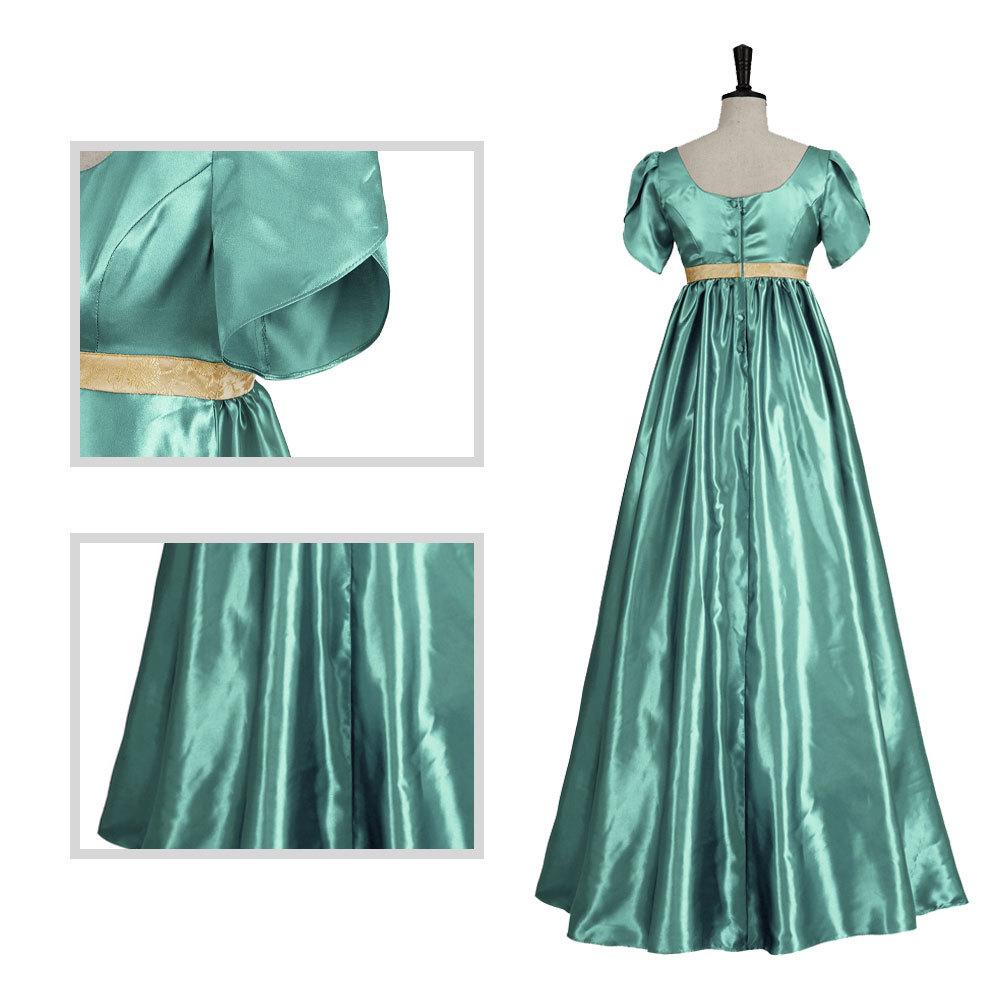 Атласные платья Викторианские бальные платья Платья с ампирной талией Платья в стиле регентства