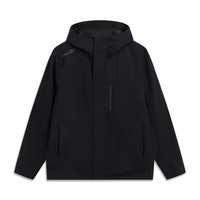 Li Ning CF Уличная куртка для通勤, ветрозащитная, теплая, унисекс, AEMV057-1