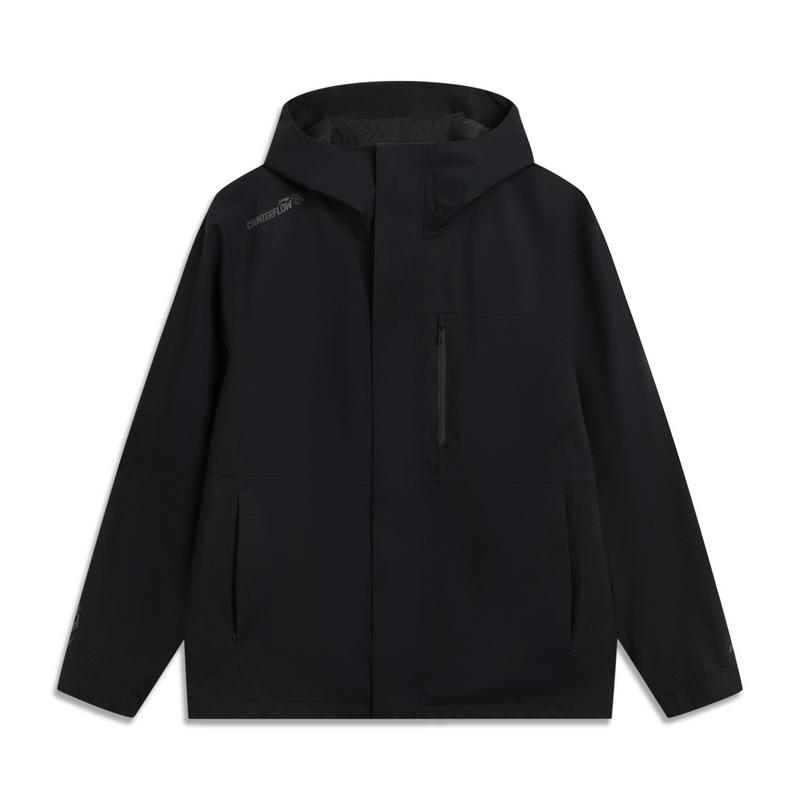 Li Ning CF Уличная куртка для通勤, ветрозащитная, теплая, унисекс, AEMV057-1