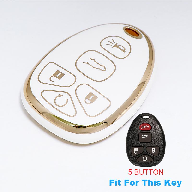 Чехол для ключа-брелока для GMC Acadia 2007-2016 Yukon XL/Chevy Suburban Tahoe Traverse для Cadillac Escalade SRX для Buick Enclave