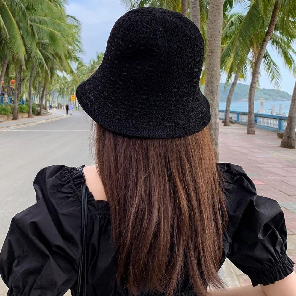Fashion Double Layer Bucket Hat Foldable Sun Protection Fisherman's Hat Sun Hat Women Girls