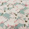 100*145cm Japanese Style Cotton Stretch Poplin Lotus Printing Fabric For Diy Sewing Patchwork Dress Cheongsam Handicraft Fabric