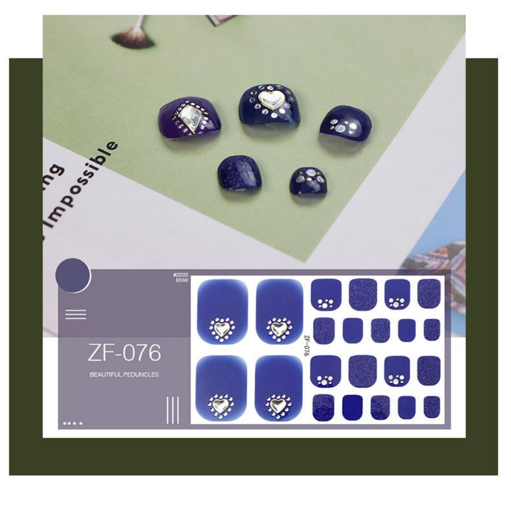 Наклейка для ногтей на ногах трехмерная 3D имитация страза наклейка для ногтей на ногах водостойкая наклейка для ногтей на ногах полная наклейка