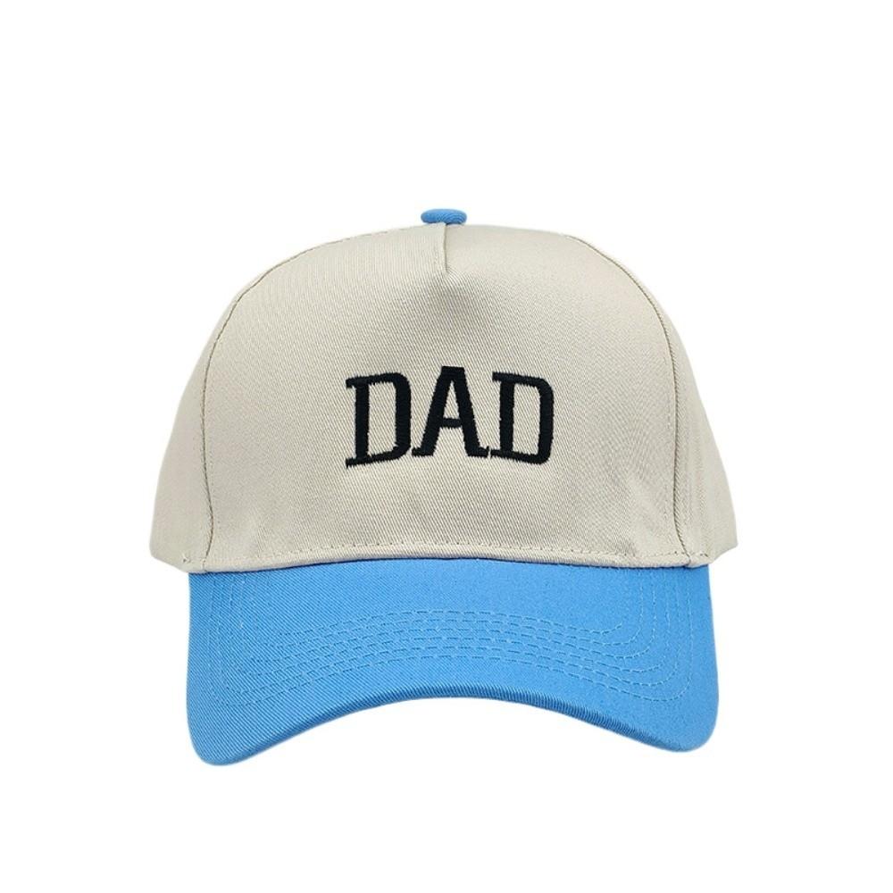 2pcs/set Letter Embroidered Mom Dad Baseball Cap Two-Tone Couple Cap Baseball Hats For Man Women