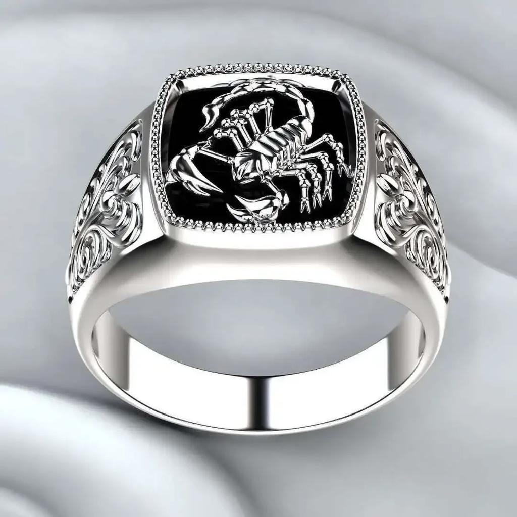 Huitan Viking Скандинавская мифология, гигантский волк, мужское кольцо защиты тотема волка, модное кольцо в стиле хип-хоп, рок, унисекс, кольцо на палец, подарок в стиле панк