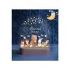 Starry Children's Gift, Wooden Night Light, Newborn Baby Gift, Children's Room Night Light
