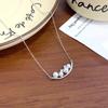 Fashionable Smile Pearl Necklace for Female Minority Design, Light Luxury, and High Grade Collar Chain