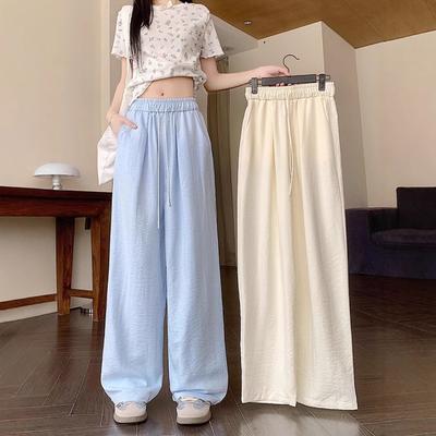 Дизайн-размер Большой размер Трехмерная талия Фу Универсальные повседневные брюки для женского лета Высокая талия Свободные Слиммирующие Струящиеся Широкие брюки Ямамото