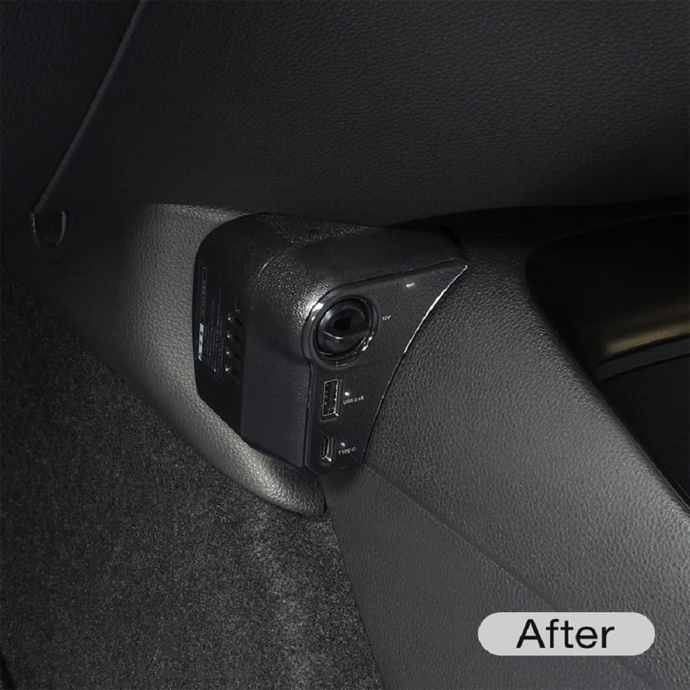 Tsuchiya Yac product for Toyota Aqua USB additional socket power box black 180 x 100 x 90 mm Vehicle-specific MXPK1# + SY-A16