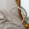 Свежая и легкая полосатая простая повязка на голову из ткани, универсальная и мило-сладкая повязка на голову, аксессуар для фиксации волос в стиле высокой короны