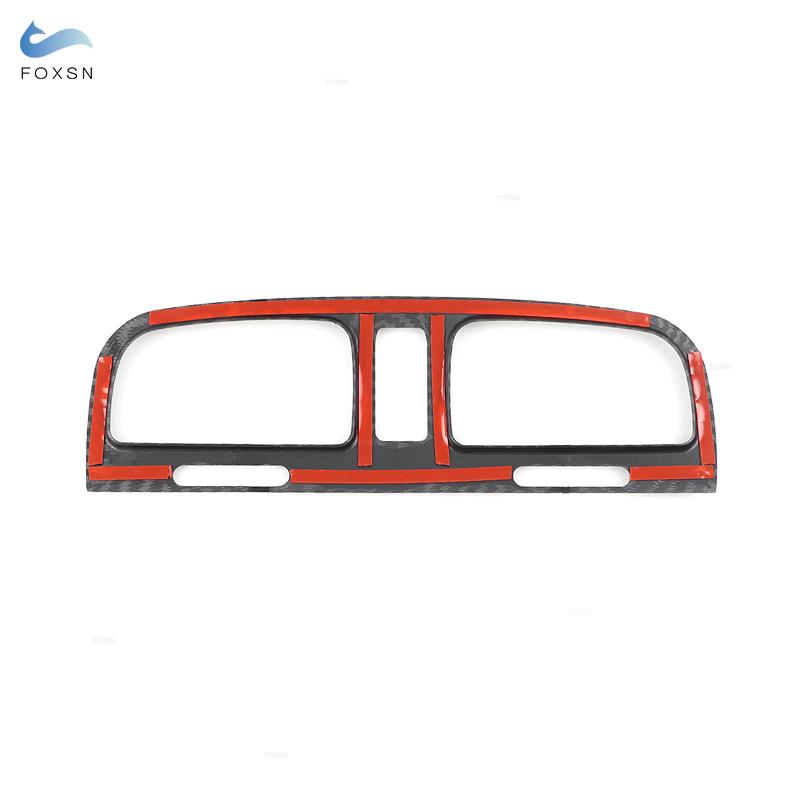 Автомобильный узор из углеродного волокна, центральная панель управления, панель кондиционера, вентиляционное отверстие, рамка, накладка для VW Golf 6 MK6