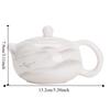 Ceramic White Porcelain Teapot High-grade Xishi Pot Kung Fu Tea Set Tea Brewing Kettle  Kitchen
