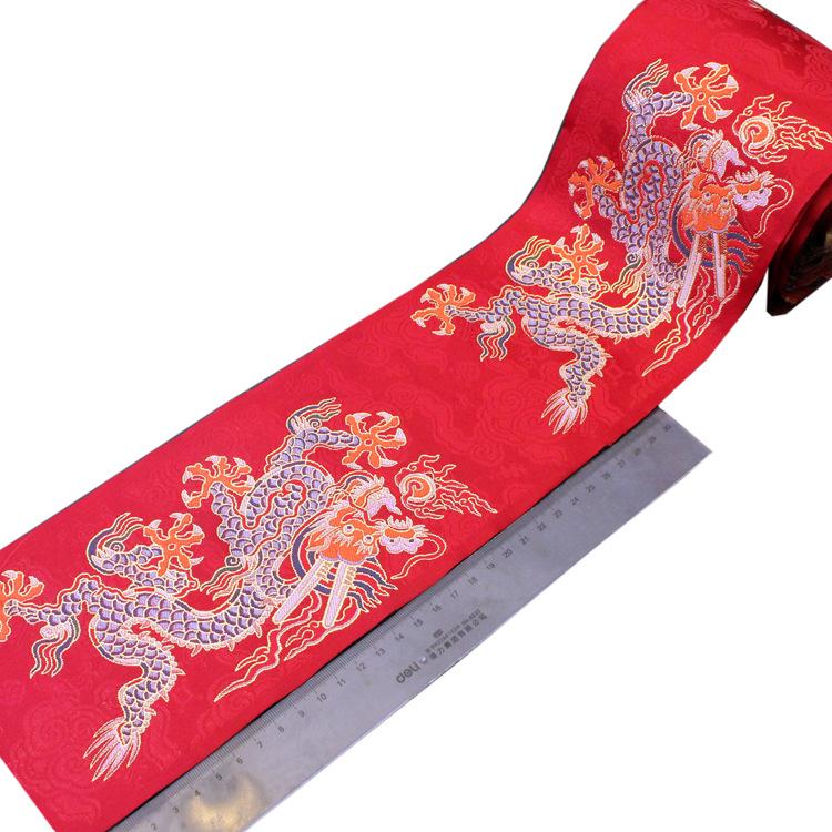 Свадебное платье Ханьфу с узором из лент и жаккардовой ткани и декоративными аксессуарами в этническом стиле