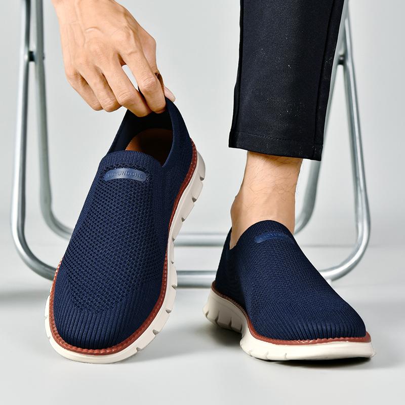 Men Sneakers Loafers Tuinanle White Plus Size 4050 Shoes Casual Sneakers Breathable Mesh Shoes