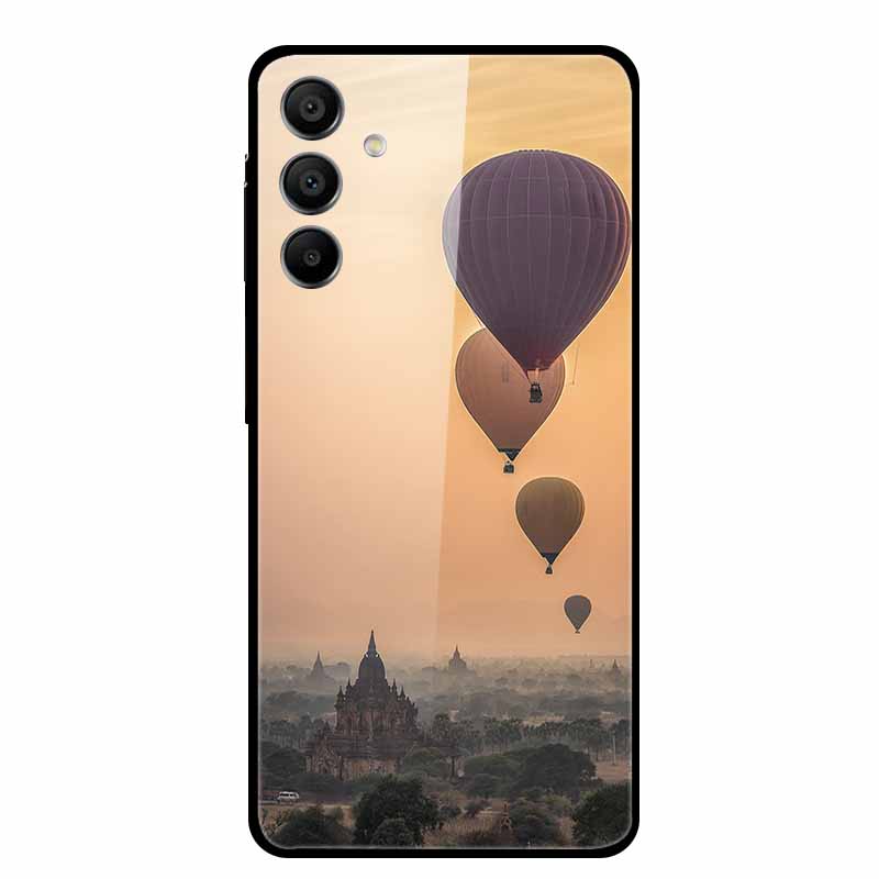 For Samsung Galaxy A16 5G Tempered Glass Case Back Cover Hard Phone Cases for SamsungA16 6.7" Fundas Fashion Protector New Coque