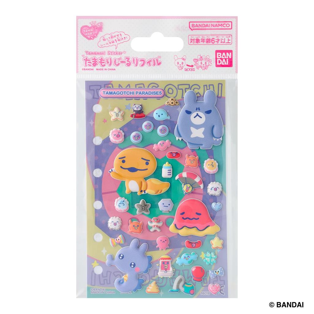 Bandai Tamagotchi Seal Refill Paradise Set 5 for Ages 6 and Up