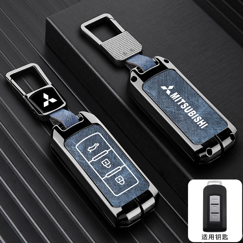 zjvc8 2025 2/3 Button Zinc Alloy Car Key Case Cover Shell For Mitsubishi Pajero Outlander XL Montero Lancer Triton l200 Galant Evo ASX
