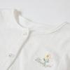 Girls' Air Conditioning Shirt Summer Mid to Large Children's Thin Outdoor Cardigan Coat with Small Flower Embroidered Dot Diamond Button