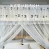 Three door floor standing mosquito net for home bedroom 2026 new model, high-end princess palace bracket, thickened and textured account