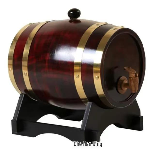 Wooden Wine Barrel - Red & White Wine Storage for Home, Small 1.5L-5L Capacity