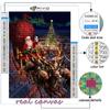 5D DIY Алмазная картина вышивка крестиком Рождественская елка Санта-Снеговик Алмазная вышивка Мозаика Настенное украшение дома