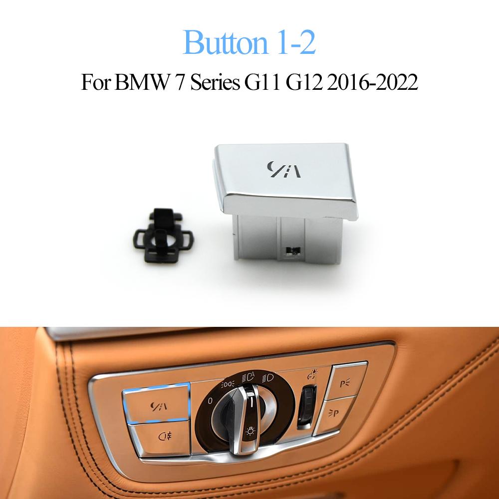 G11 G12 Car Interior Dashboard Headlight Head Lamp Rotary Button Switch Cover Panel For BMW 7 Series 2016-2022 61319472978