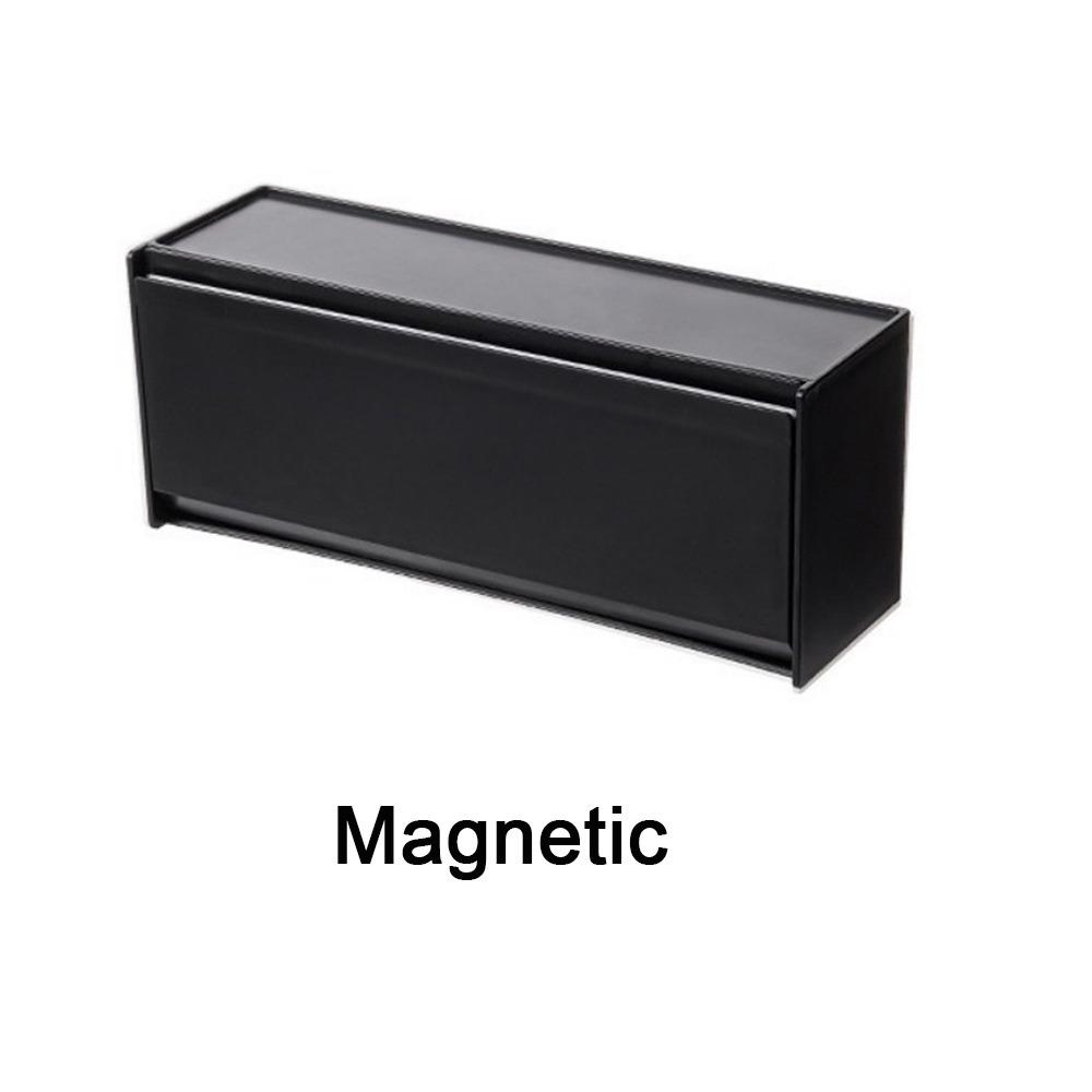 Plastic Magnetic Refrigerator Storage Box Wall Mounted Side Hanging Storage Rack  Bathroom