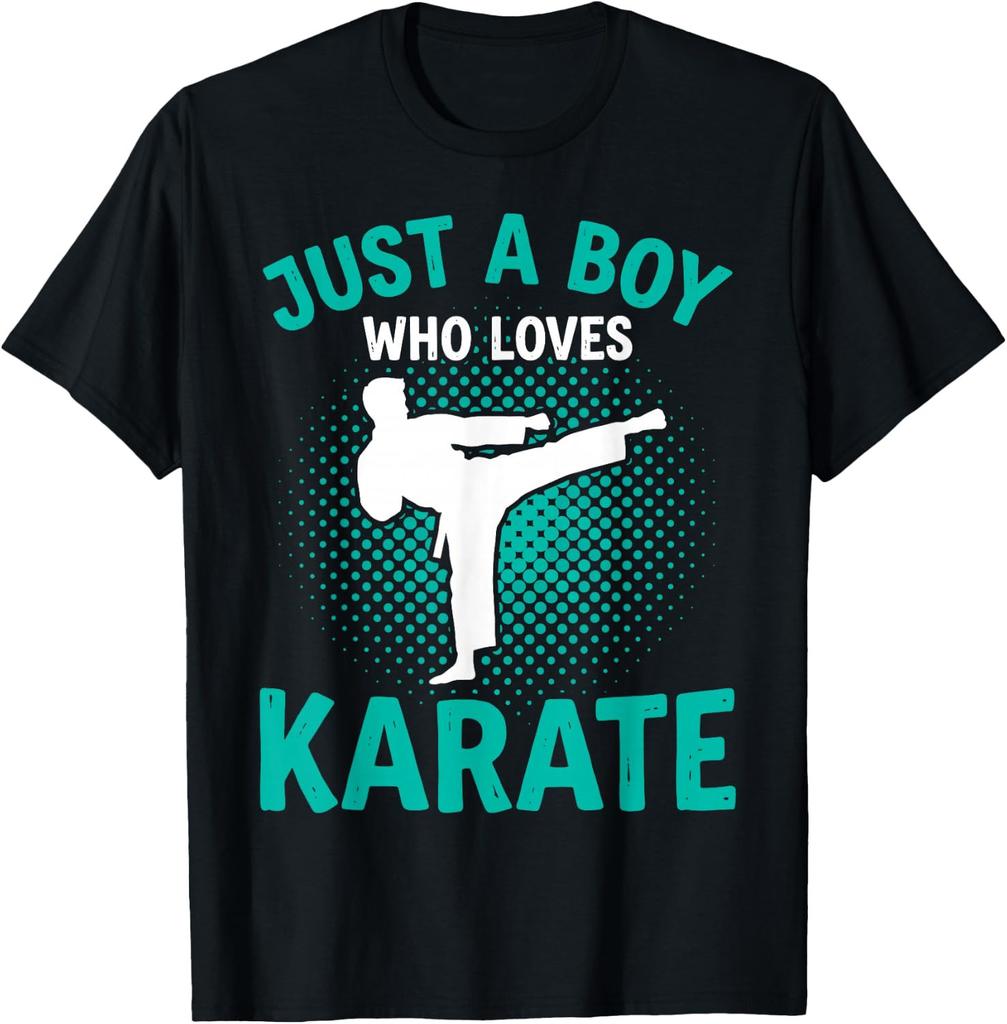 Just a Boy Who Loves Karate Karateka Martial Arts Fighter Unisex T-Shirt
