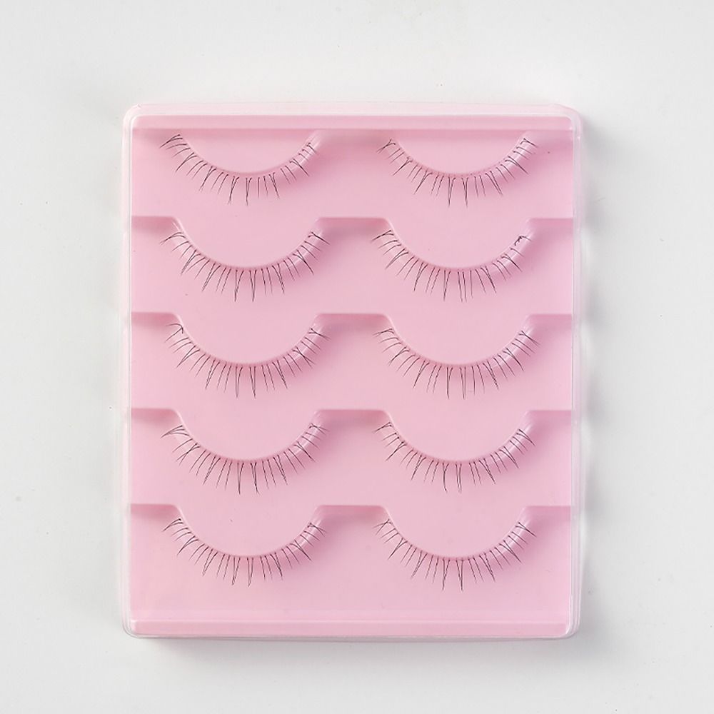 5pairs Transparent Stems Lower Eyelashes Whole Pair Eye Makup Tool Soft Eyelash Extension Beauty
