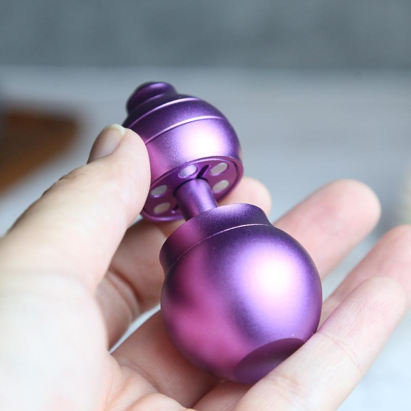 Aluminum Alloy Magnetic Levitation Gourd Fidget Spinner - Adult Metal EDC Anxiety Relief Toy for ADHD and Stress Reduction