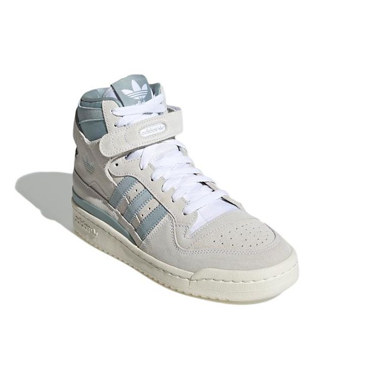 Adidas Forum 84 High Magnet Серо-Синие Женские Кроссовки Cloud-White Off-White GZ4379