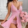 S-4XL сексуальное женское кружевное нижнее белье Babydoll, ночная рубашка, прозрачная одежда для сна, ночная рубашка, мини-платье