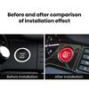 Start Stop Engine Push Button Sticker Car Accessories Self Adhesive Easy To Install Decorative Engine Start Button Decal