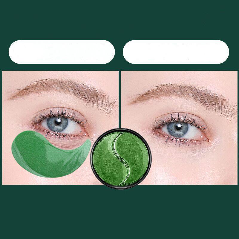Увлажняющая зеленая увлажняющая маска для глаз с морскими водорослями, удаляющая темные круги под глазами, укрепляющие патчи для глаз, 60 шт.