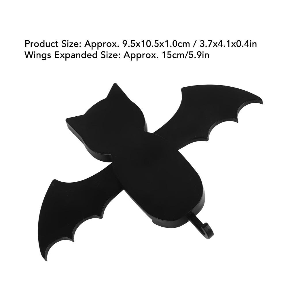 3PCS Expandable Wings Self Adhesive Key Hanger No Drilling Required Bat Shaped Key Hooks Office Use