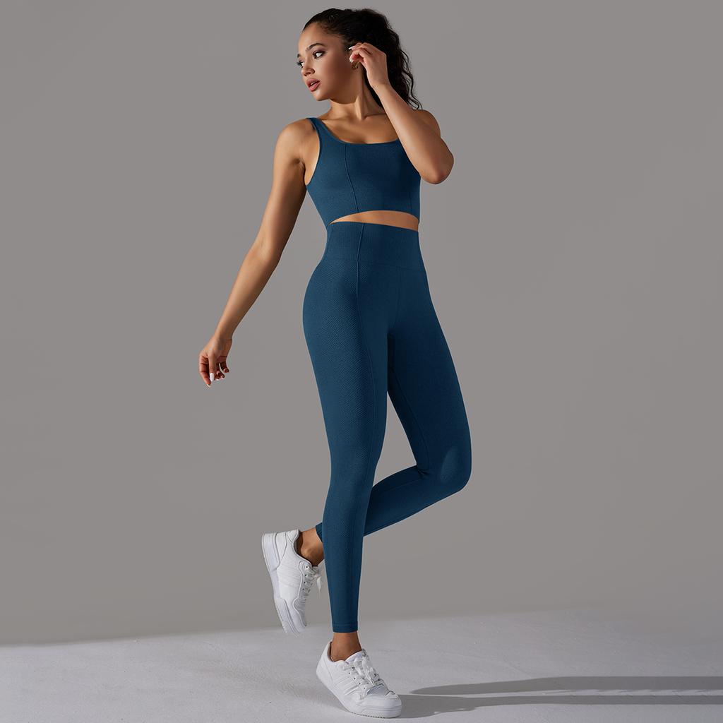 Auroth комплект из 2 предметов для йоги, женский спортивный костюм, бесшовная майка с высокой талией, эластичные колготки для йоги, комплекты для фитнеса
