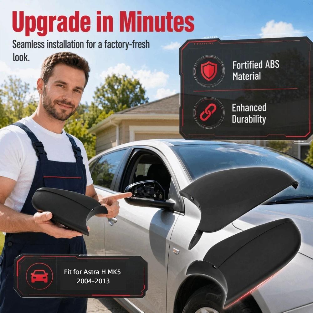 Черный корпус основания бокового зеркала для Opel Astra H MK5 2004-2009 Для бокового зеркала заднего вида