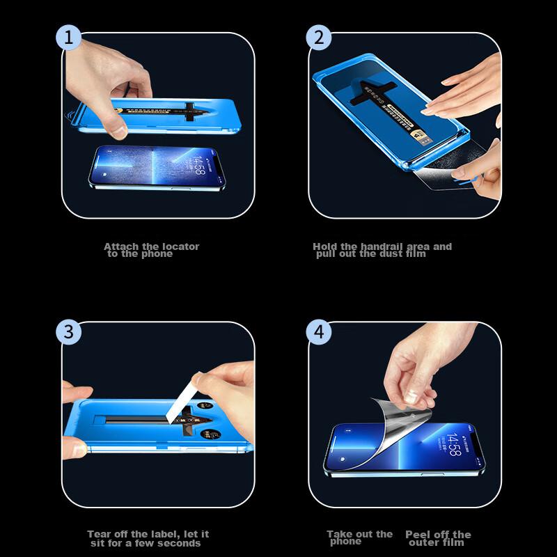 Super 2-Pack Tempered Glass Screen Protector for IPhone 15 Pro Max, High-Definition Anti-Fingerprint Ultra-Smooth Dust-Free Quick Installation Box