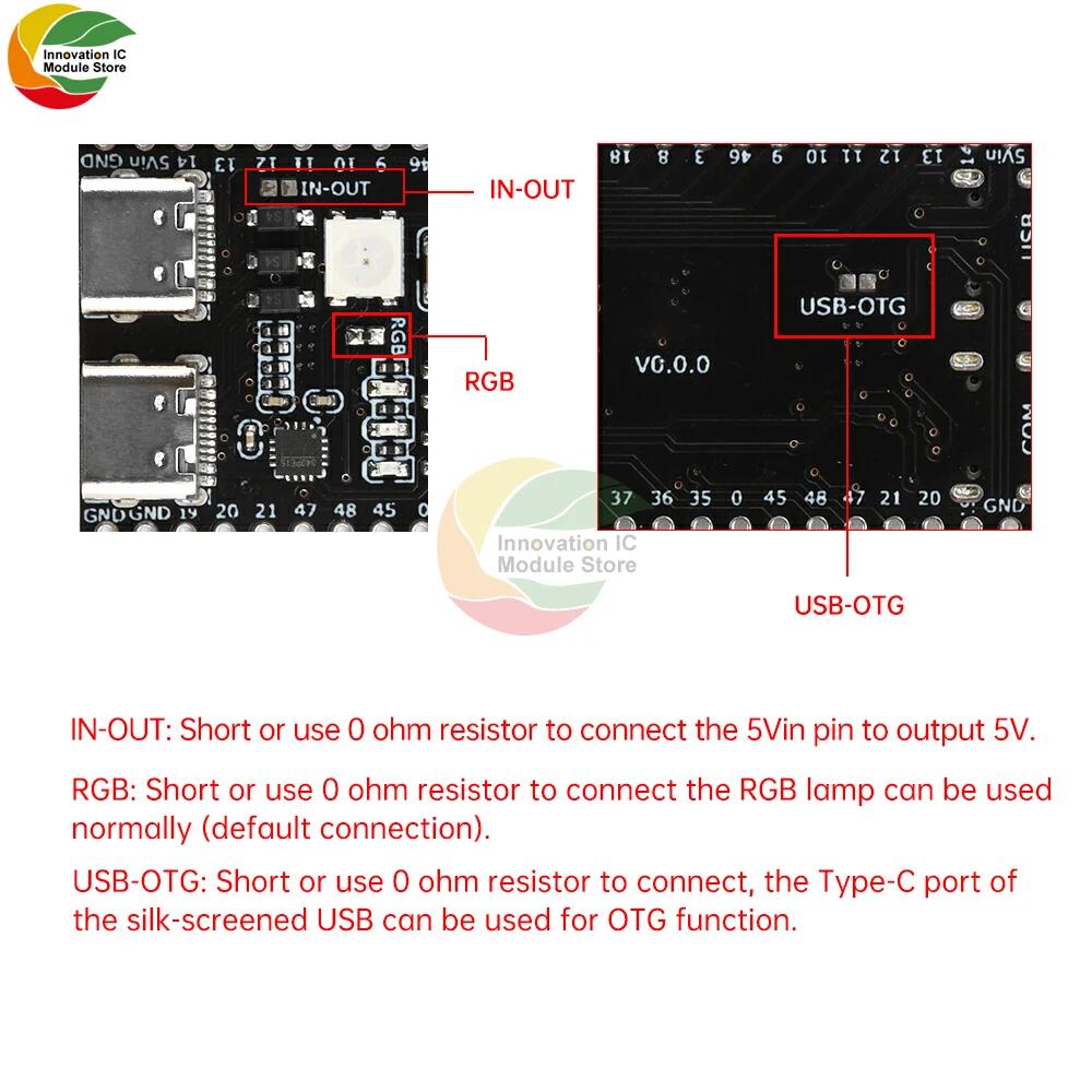 ESP32-S3 2,4 ГГц WiFi Bluetooth Модуль ESP32-S3-N16R8 N8R2 Плата разработки CORE Плата Тип-C ESP32 S3