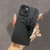 Хэллоуин Черная Паутина Матовый Чехол для iPhone 17 16 13 11 12 14 15 Pro Max Air Mini XR X XS 7 8 Plus SE 2 Мягкая Крышка