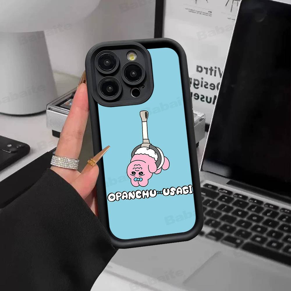 Cartoon O-Opanchu Usagi Phone Case For IPhone 17 16 15 14 13 12 11 Pro Max Plus Silicone Shockproof Case