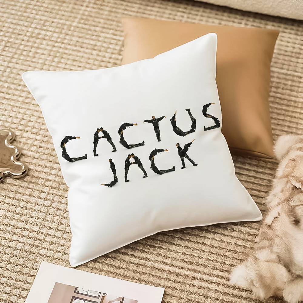 Cool C-Cactus J-Jacks Pillow Case Anti-Dustmite Invisible Zipper Sofa Bed