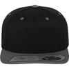 Flexfit 110 Fitted Snapback Casquette - Noir / Gri