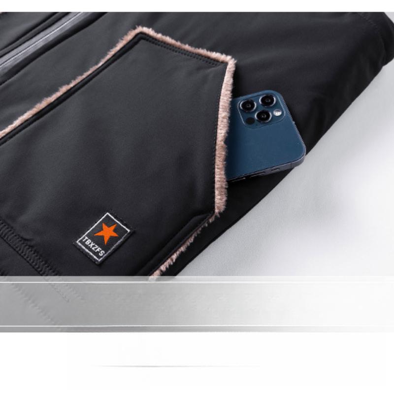 Мужской жилет большого размера на осень-зиму с флисовой подкладкой, утолщенный, для мужчин среднего и пожилого возраста, приталенный жилет, теплый жилет, куртка для мужчин