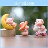 Moon Pig Pvc Animal Model Toy Creative Micro Landscape Miniature Desktop Display
