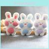 Adorable Cute Bunny Plush Toy Keychain Soft Short Plush Cartoon Rabbit Bag Charm