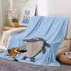 Zig & Sharko Theme Printed Blanket - Perfect for Couch, Bed, Travel & Outdoor Use | Machine Washable, Cozy & Durable.